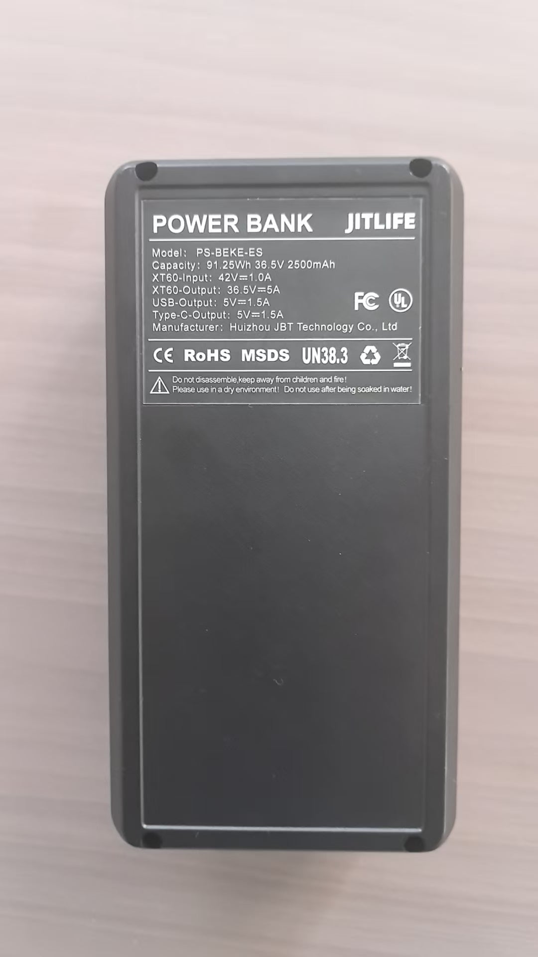 JITLIFE Smart Electric Luggage Battery, Model JS07i & JS06i